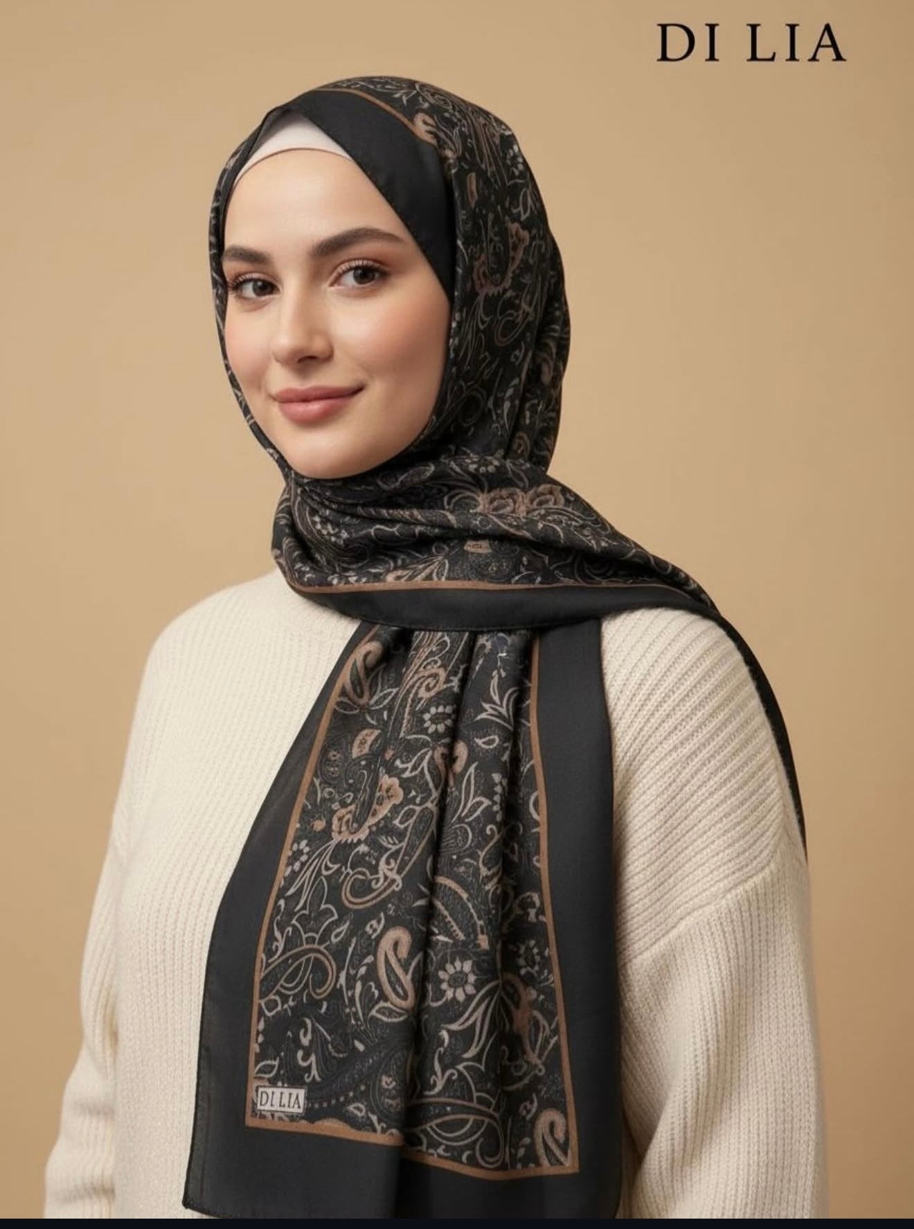 WEICHE BAUMWOLLE SCHWARZ/GRAU