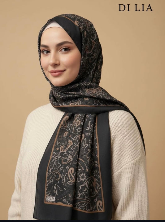 WEICHE BAUMWOLLE SCHWARZ/GRAU