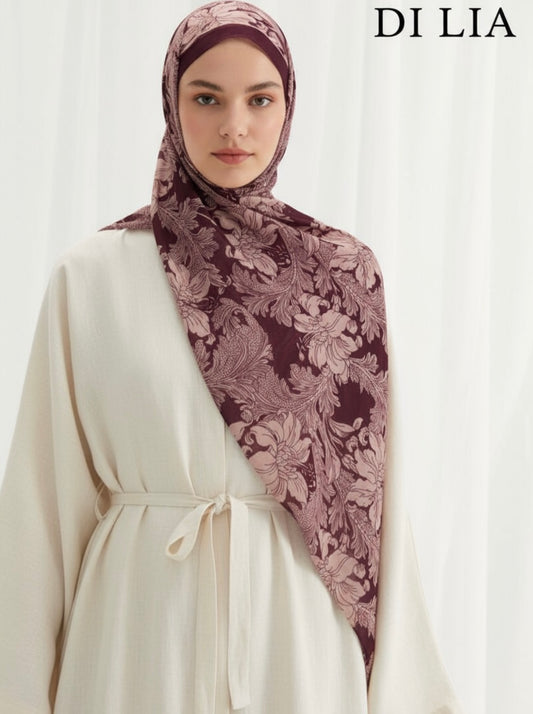 Dunkelviolett / Kreppschal