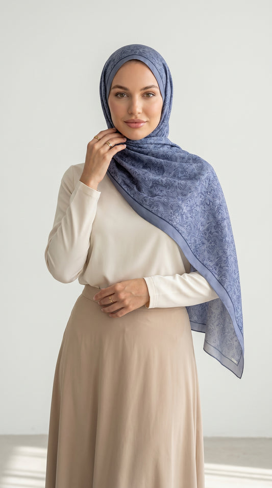 WEICHE BAUMWOLLE BLAU